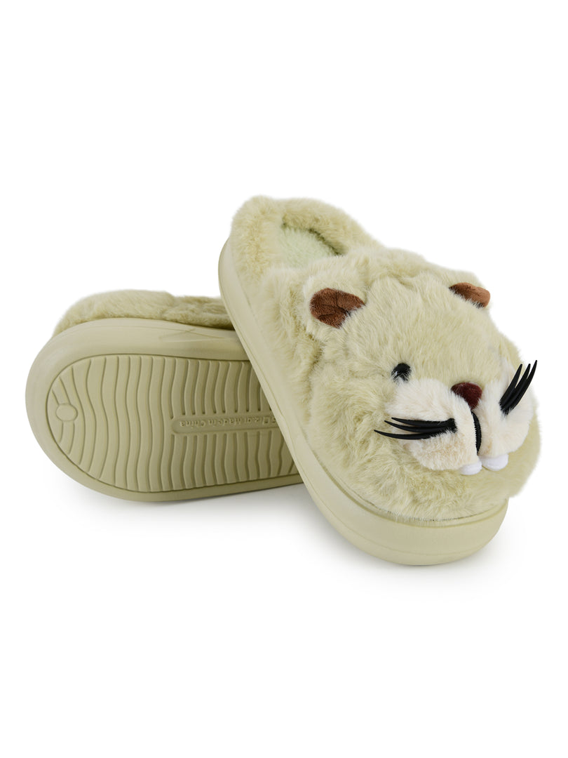 Heleey Minty Snuggle Chipmunk Plush Slippers