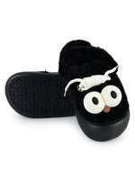 Load image into Gallery viewer, Heleey Midnight Goofy Eyes Plush Slippers