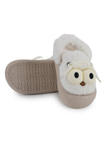 Load image into Gallery viewer, Heleey Frosty Goofy Eyes Plush Slippers