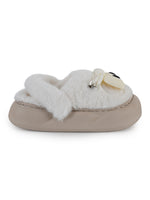 Load image into Gallery viewer, Heleey Frosty Goofy Eyes Plush Slippers