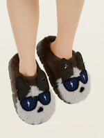 Load image into Gallery viewer, Heleey Cool Pup Shades Plush Slippers