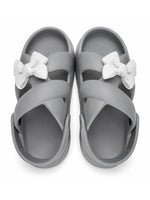 Load image into Gallery viewer, Heleey Silver Mist Bow Clogs