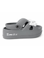 Load image into Gallery viewer, Heleey Silver Mist Bow Clogs