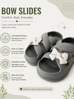 Load image into Gallery viewer, Heleey Silver Mist Bow Clogs