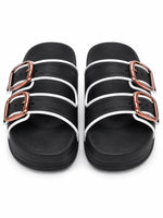 Load image into Gallery viewer, Heleey Rose Buckle Comfort Slides