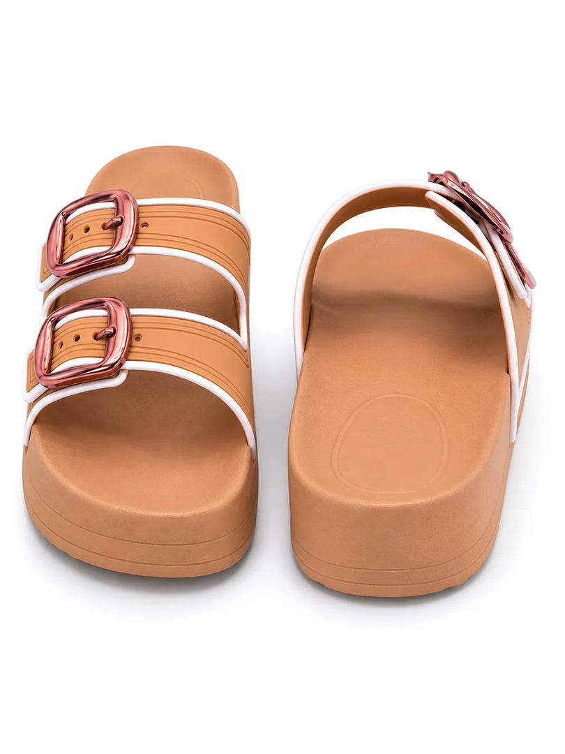 Heleey Blush Buckle Slides