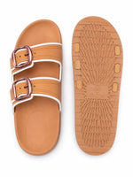 Load image into Gallery viewer, Heleey Blush Buckle Slides