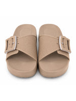 Load image into Gallery viewer, Heleey Beige Weave Comfort Slides