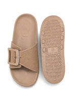 Load image into Gallery viewer, Heleey Beige Weave Comfort Slides