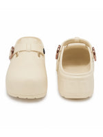 Load image into Gallery viewer, Heleey Ivory Luxe Clogs
