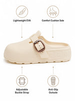 Load image into Gallery viewer, Heleey Ivory Luxe Clogs