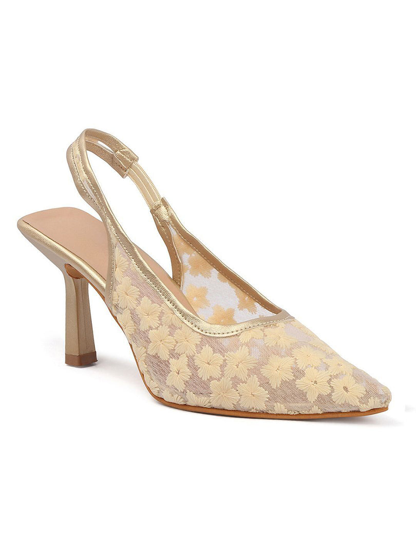 Whisper Bloom Sling Heels