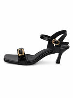 Load image into Gallery viewer, Midnight Gloss Buckle Heels