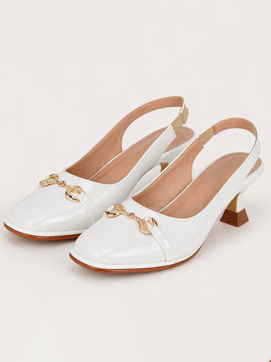 Ivory Grace Sling Heels