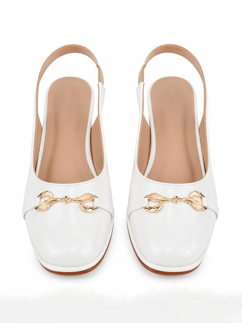 Ivory Grace Sling Heels