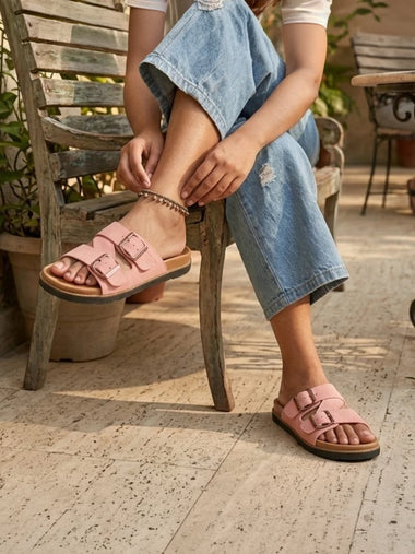 Heleey Blush Bloom Comfort Slides