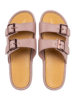 Load image into Gallery viewer, Heleey Blush Buckle Comfort Slides