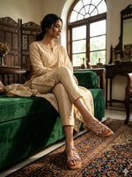 Load image into Gallery viewer, Heleey Crystal Vine Flat Sandals