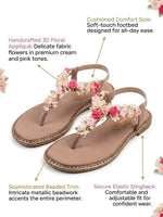 Load image into Gallery viewer, Heleey Rose Blossom Flats