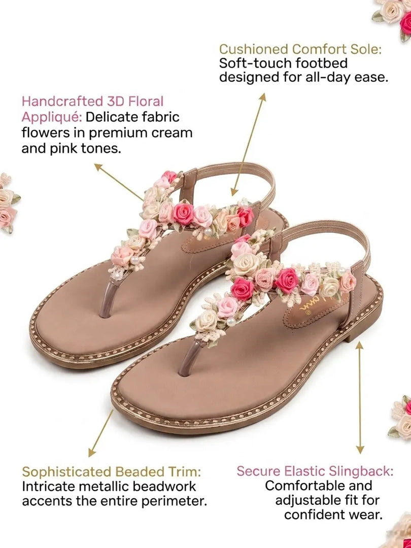 Heleey Rose Blossom Flats