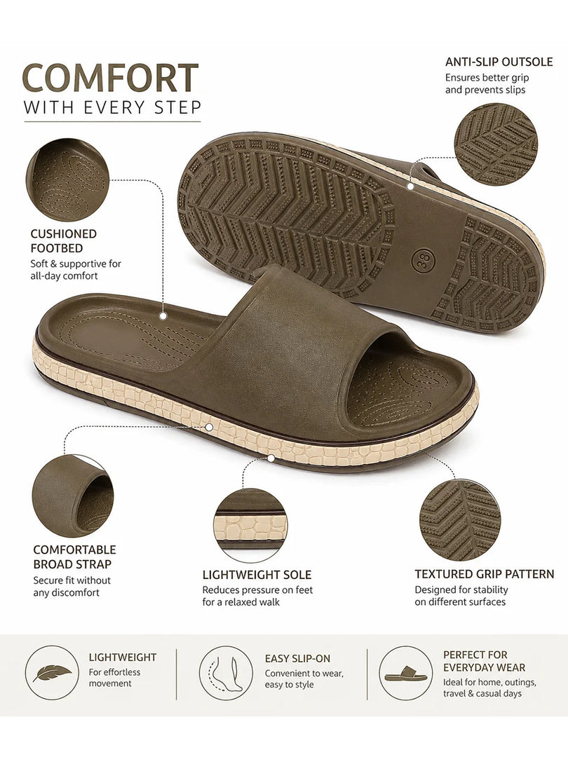 Olive Ease Comfort Slides