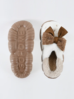 Load image into Gallery viewer, Heleey Fluffy Cloud Bow Slippers
