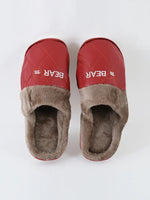Load image into Gallery viewer, Heleey Cozy Red Quilted Winter Slippers