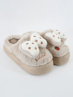 Load image into Gallery viewer, Heleey Cozy Plush Bow Slippers