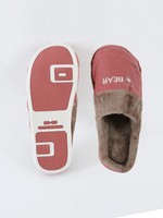 Load image into Gallery viewer, Heleey Blush Quilted Fur-Lined Slippers