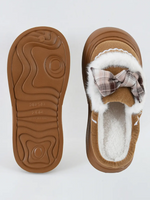 Load image into Gallery viewer, Heleey Cozy Bow Knit Winter Slippers