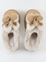 Load image into Gallery viewer, Heleey Fluffy Bow Comfort Slippers
