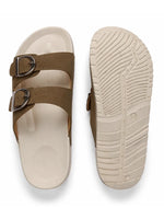 Load image into Gallery viewer, Caramel Comfort Buckle Slides