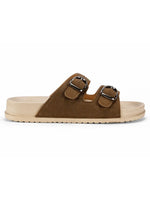 Load image into Gallery viewer, Caramel Comfort Buckle Slides