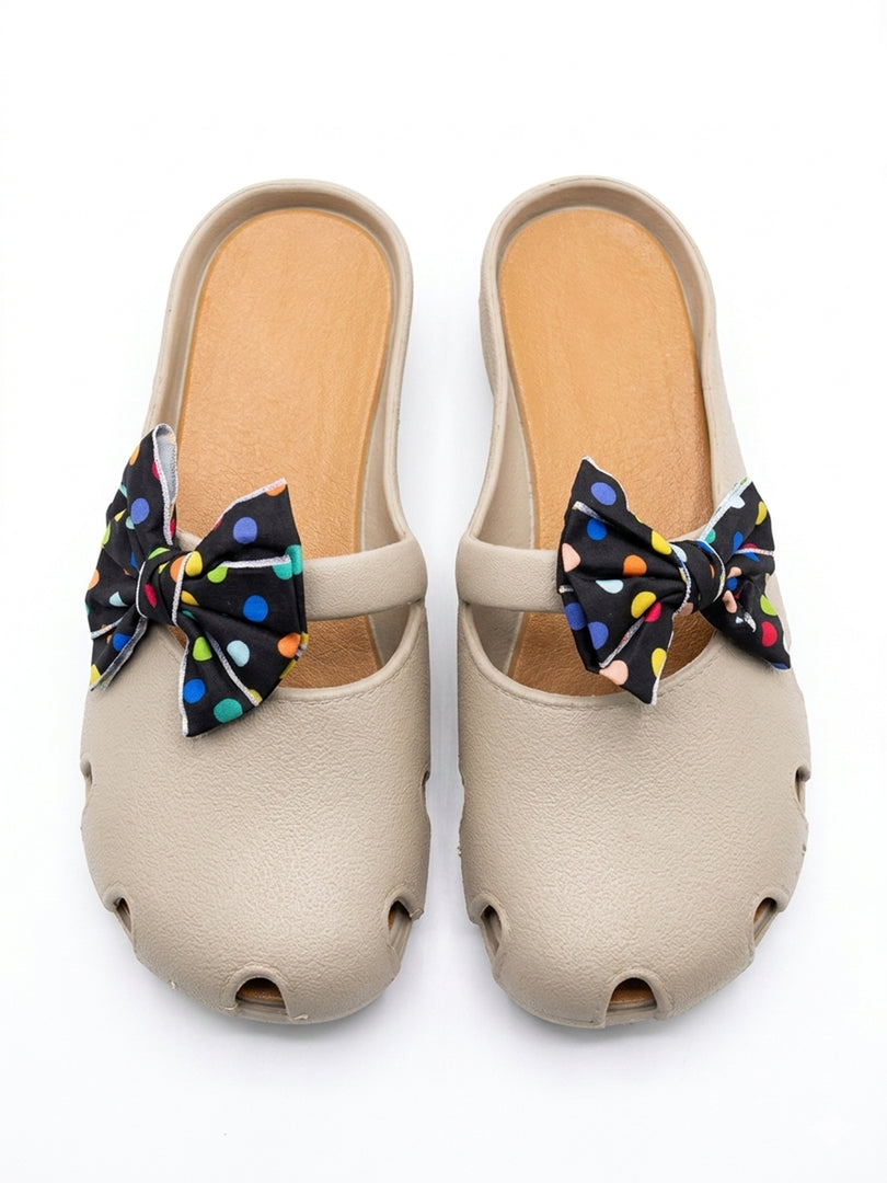 Pebble Pop Bow Slides