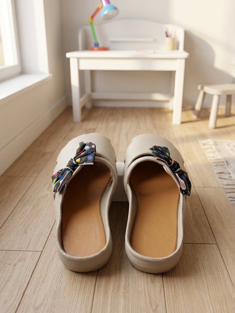 Pebble Pop Bow Slides