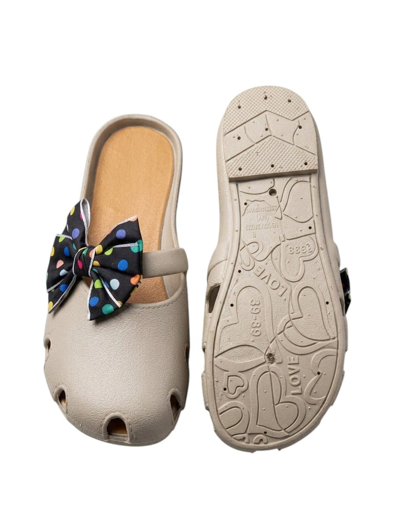 Pebble Pop Bow Slides
