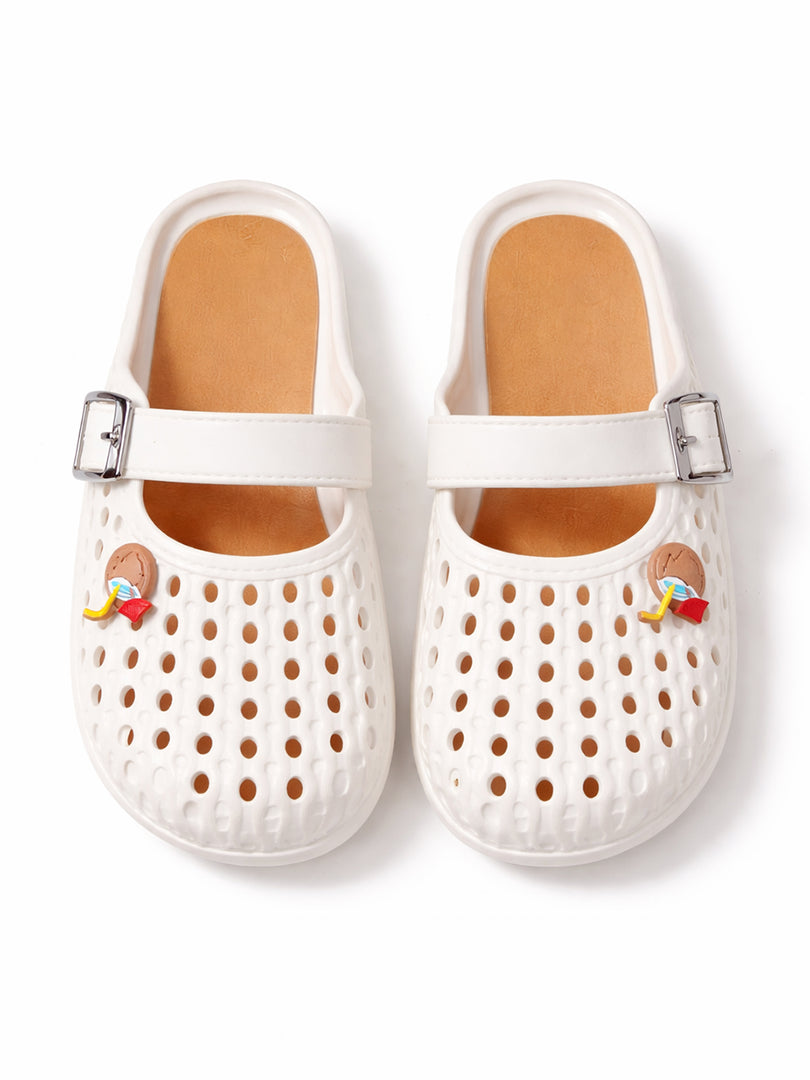 Pearl Breeze Buckle Clogs