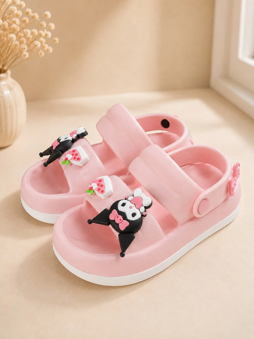 Heleey Kawaii Charm Pink Platform Clogs