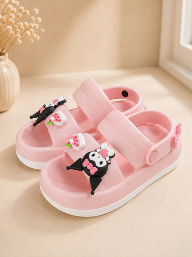 Heleey Kawaii Charm Pink Platform Clogs