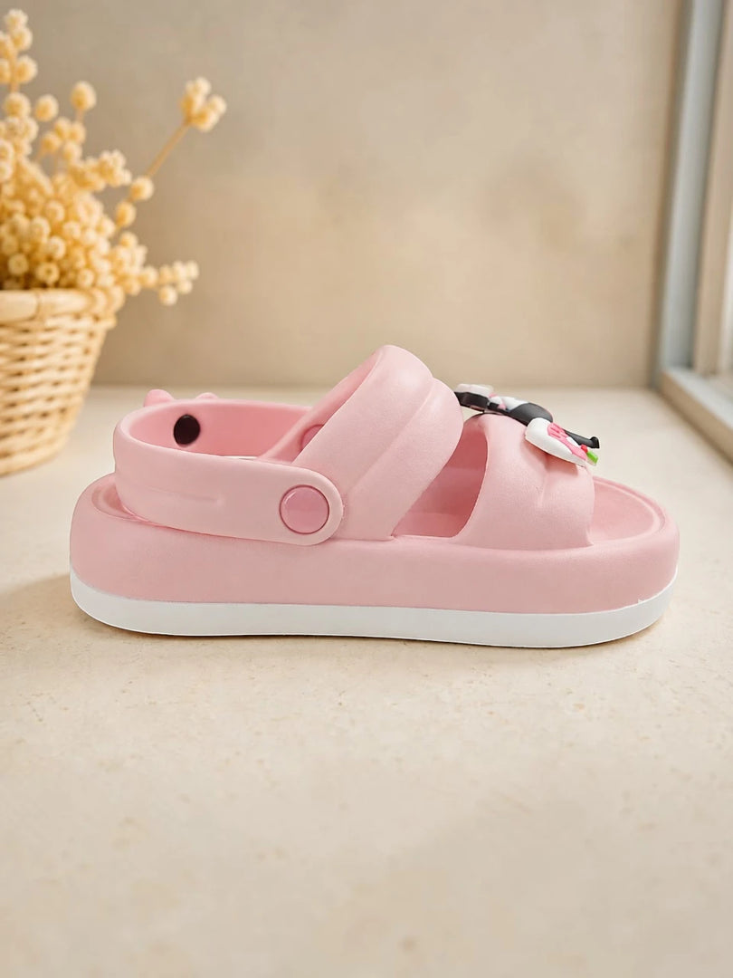 Heleey Kawaii Charm Pink Platform Clogs