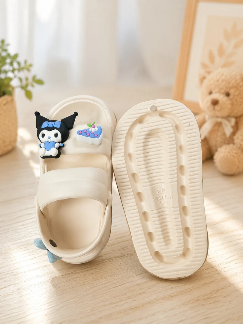 Heleey Kawaii Charm Blue Platform Clogs