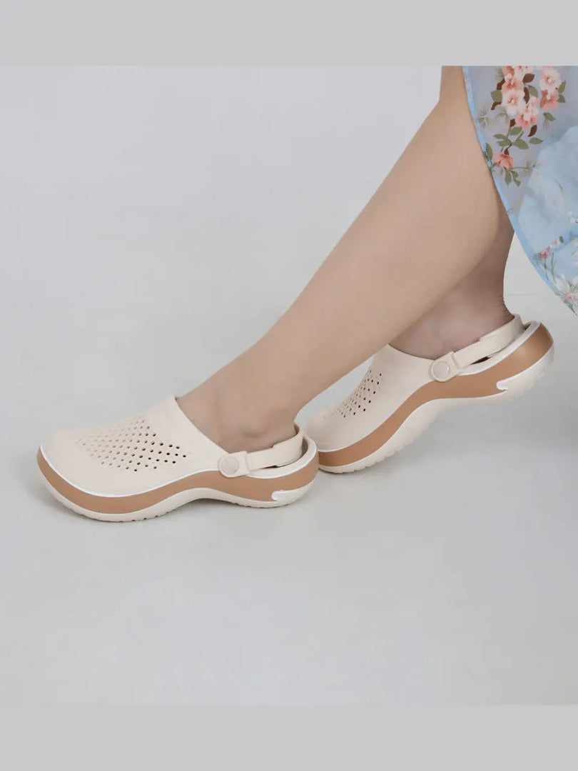 Heleey Literide Rubber Ivory Crocs
