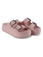 Load image into Gallery viewer, Heleey Soft Pink Double Buckl Walkin Crocs