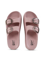 Load image into Gallery viewer, Heleey Soft Pink Double Buckl Walkin Crocs