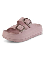 Load image into Gallery viewer, Heleey Soft Pink Double Buckl Walkin Crocs