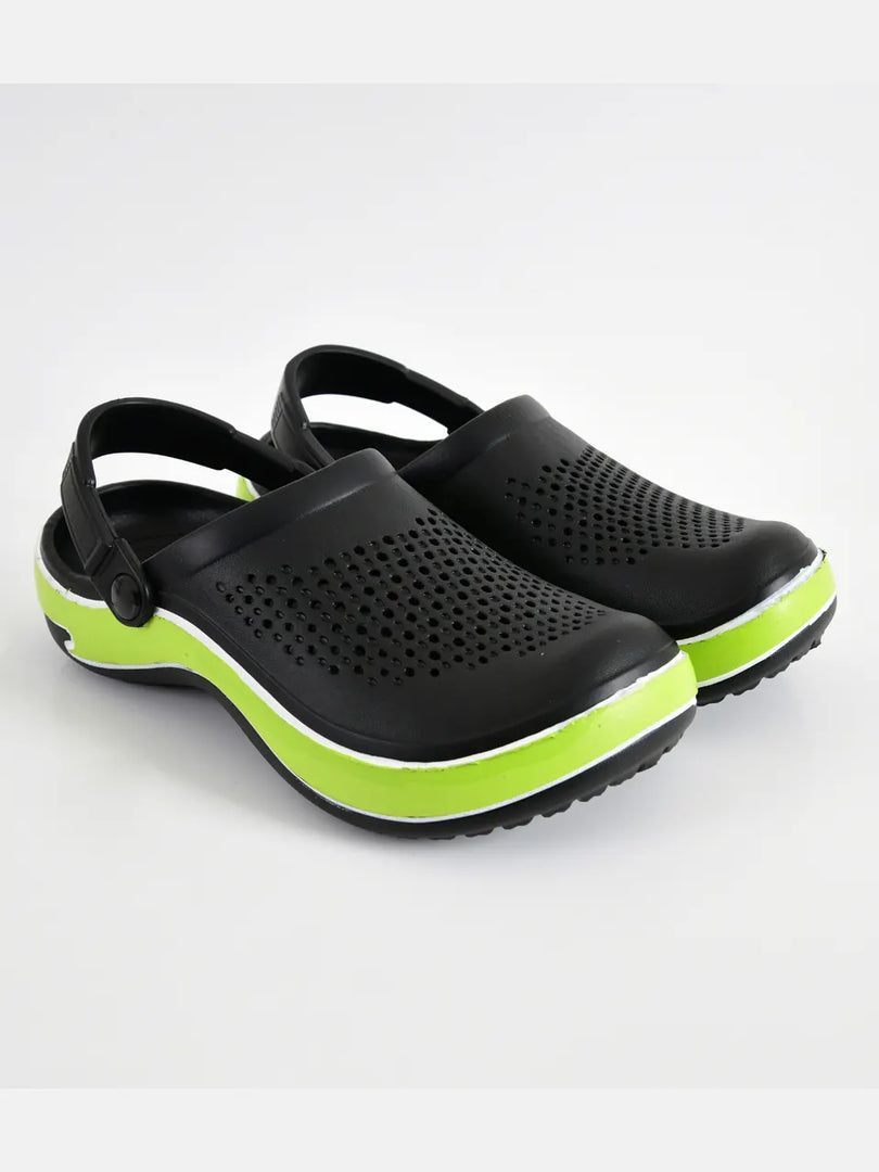 Heleey Literide Rubber Black Clogs