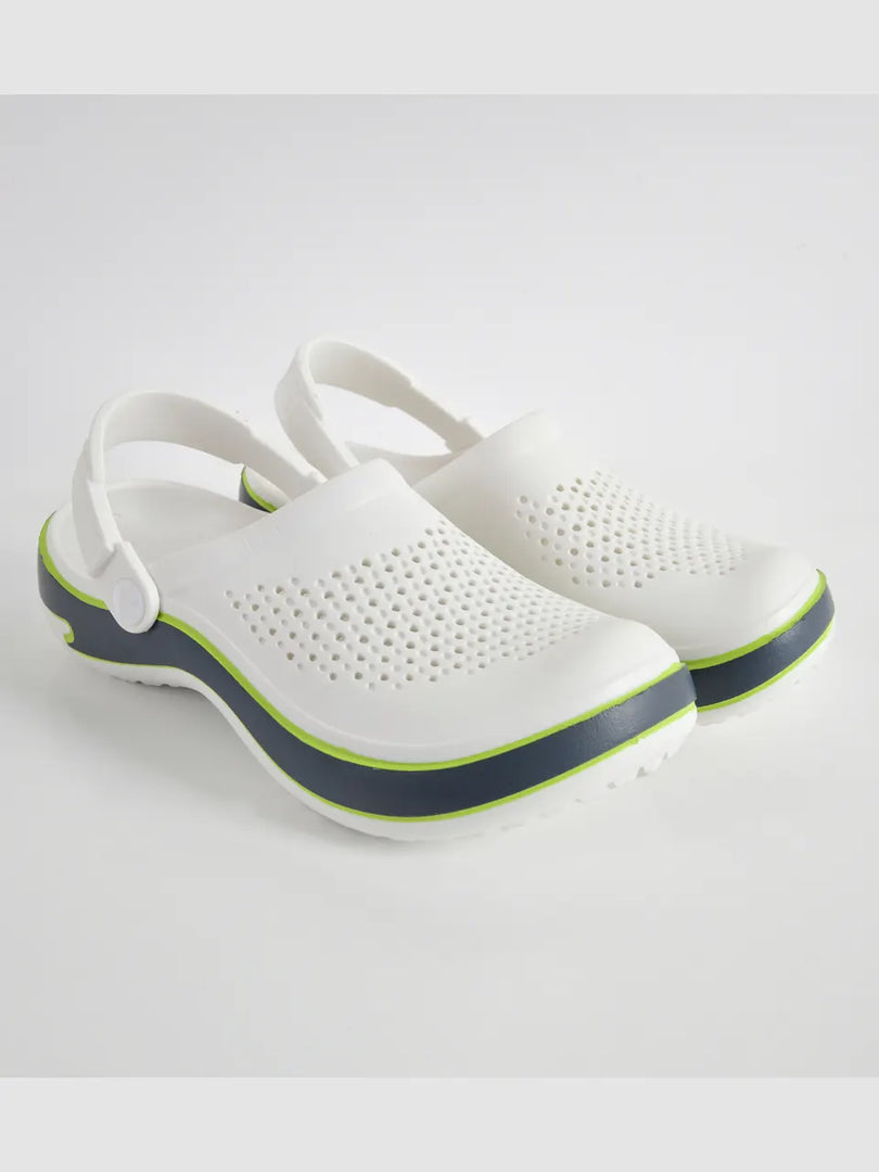 Heleey Literide Rubber White Clogs