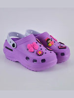 Load image into Gallery viewer, Heleey Girl Round-Toe Purple Slip-On Flip-Flops SC-24