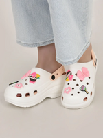 Load image into Gallery viewer, Heleey Girl Round-Toe White Slip-On Flip-Flops SC-25