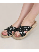 Load image into Gallery viewer, Heleey Flat Off Black Crocs SC-28